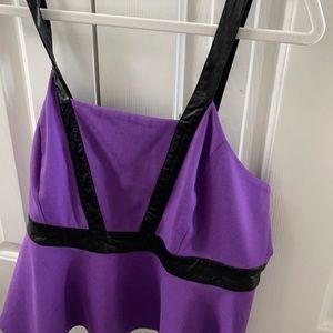 Black and purple top